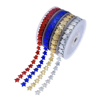 15mm*15m Nastro a stelle ad ultrasuoni a filo Nastro Jacquard a modello semplice