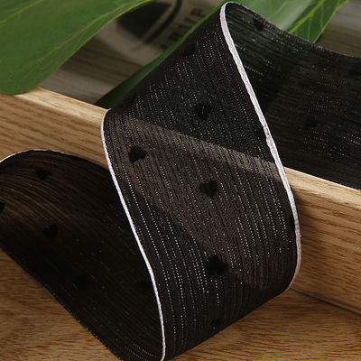 3 colori Nastro a strisce 40mm Cuore Nastro di poliestere stampato OEM Eco Friendly