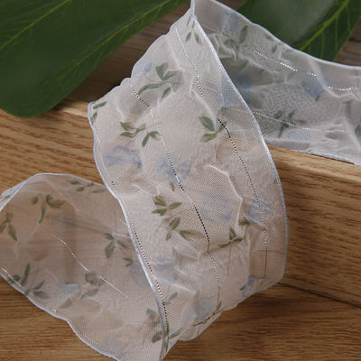Nastro organico da 40 mm 50 mm con nastro di poliestere a stampa floreale OEM Eco Friendly
