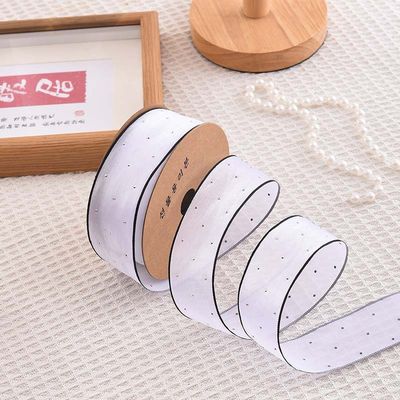 4cm*18m Distintivo Diamante Poliestere Organza Nastro Nastro regalo di alta qualità