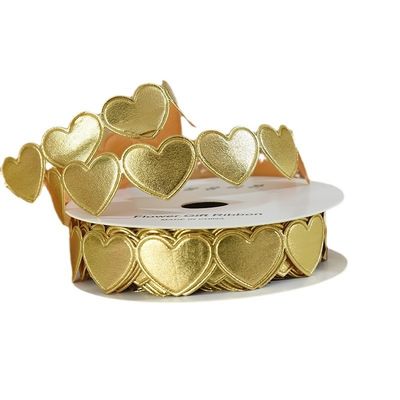 1.5cm*9m 2.5cm*9m Forma di cuore Nastro regalo in poliestere per il giorno di San Valentino