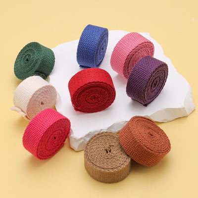 20mm-50mm Spessore poliestere cotone Webbing Borsa scolastica zaino zaino borsa da mano Canvas Strap Solid Color Plain Strap tessuto