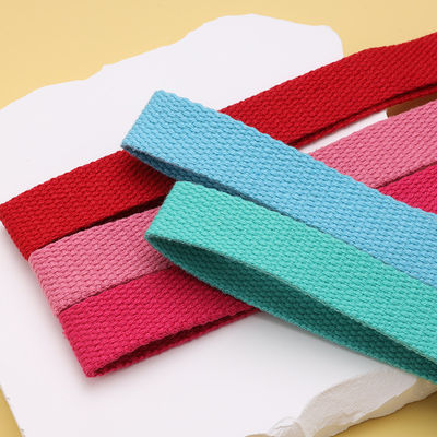 20mm-50mm Spessore poliestere cotone Webbing Borsa scolastica zaino zaino borsa da mano Canvas Strap Solid Color Plain Strap tessuto