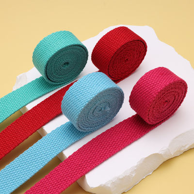 20mm-50mm Spessore poliestere cotone Webbing Borsa scolastica zaino zaino borsa da mano Canvas Strap Solid Color Plain Strap tessuto