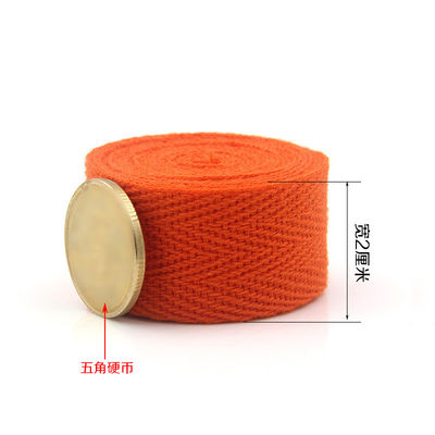 20 mm*50 y nastro di cotone tessuto a spirale per accessori di abbigliamento