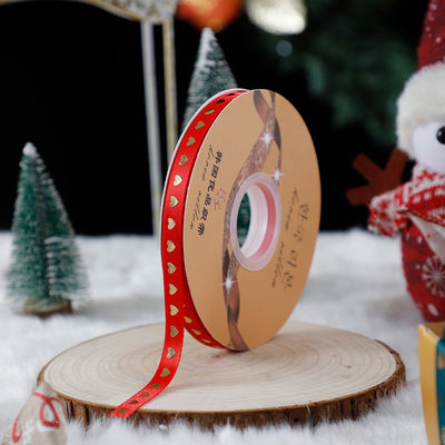 1cm*45m Natalici nastro stampato per imballaggio regalo e accessori per abbigliamento