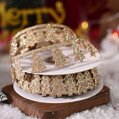 3cm*5y Nastro di Natale ad ultrasuoni per imballaggi regalo e accessori di abbigliamento