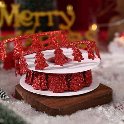 3cm*5y Nastro di Natale ad ultrasuoni per imballaggi regalo e accessori di abbigliamento
