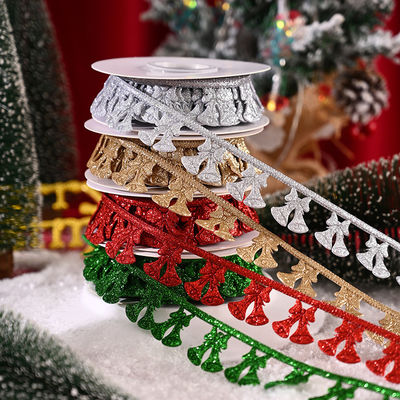 3cm*5y Nastro di Natale ad ultrasuoni per imballaggi regalo e accessori di abbigliamento