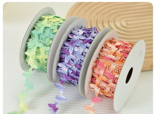 2cm*25y nastro di farfalla ad ultrasuoni per imballaggi regalo e accessori di abbigliamento