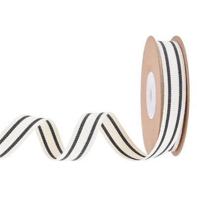 10mm-38mm*10y Black And Red Striped Cotton Ribbon per imballaggio regalo e accessori per abbigliamento