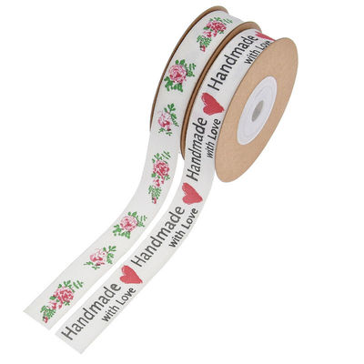 15 mm*10 m nastro di cotone stampato per imballaggio regalo e accessori per abbigliamento