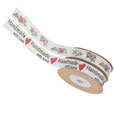 15 mm*10 m nastro di cotone stampato per imballaggio regalo e accessori per abbigliamento