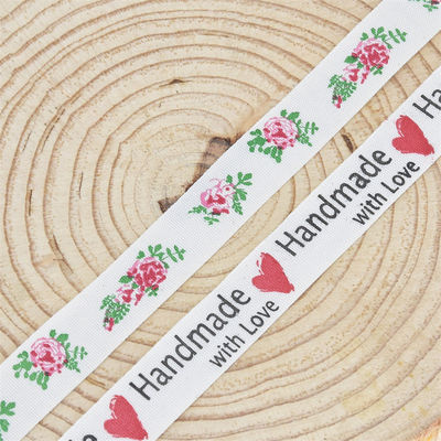15 mm*10 m nastro di cotone stampato per imballaggio regalo e accessori per abbigliamento