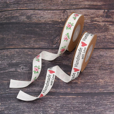 15 mm*10 m nastro di cotone stampato per imballaggio regalo e accessori per abbigliamento