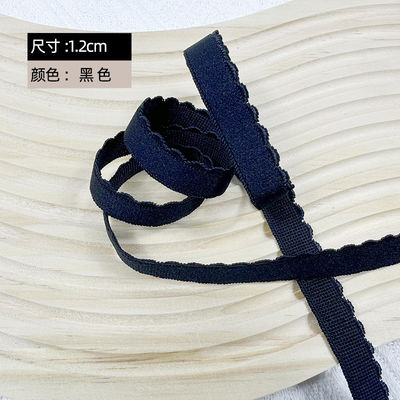 Accessori di abbigliamento Nastro a bordo tessuto da 1,2 cm Poliestere Elastico Bra Strap con caratteristiche ecologiche