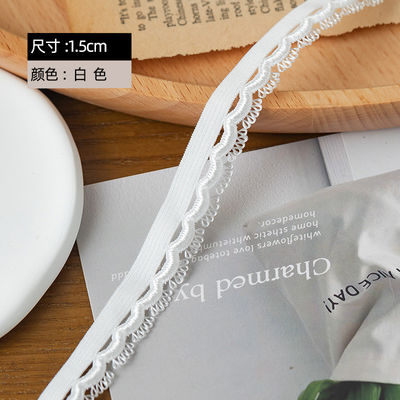 Luce per la testa Occasione 1,5 cm Tissuto bordo dell'occhio poliestere Elastico Bra Strap Nastro Per accessori di abbigliamento