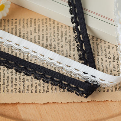 Luce per la testa Occasione 1,5 cm Tissuto bordo dell'occhio poliestere Elastico Bra Strap Nastro Per accessori di abbigliamento