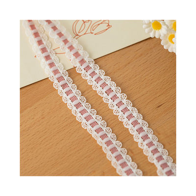 1.7cm Tessuto di pizzo poliestere Elastico Bra Strap Nastro per accessori di abbigliamento