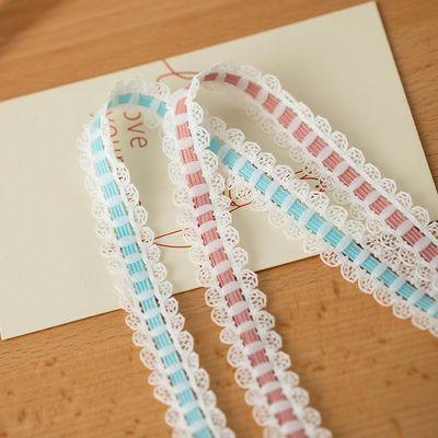 1.7cm Tessuto di pizzo poliestere Elastico Bra Strap Nastro per accessori di abbigliamento